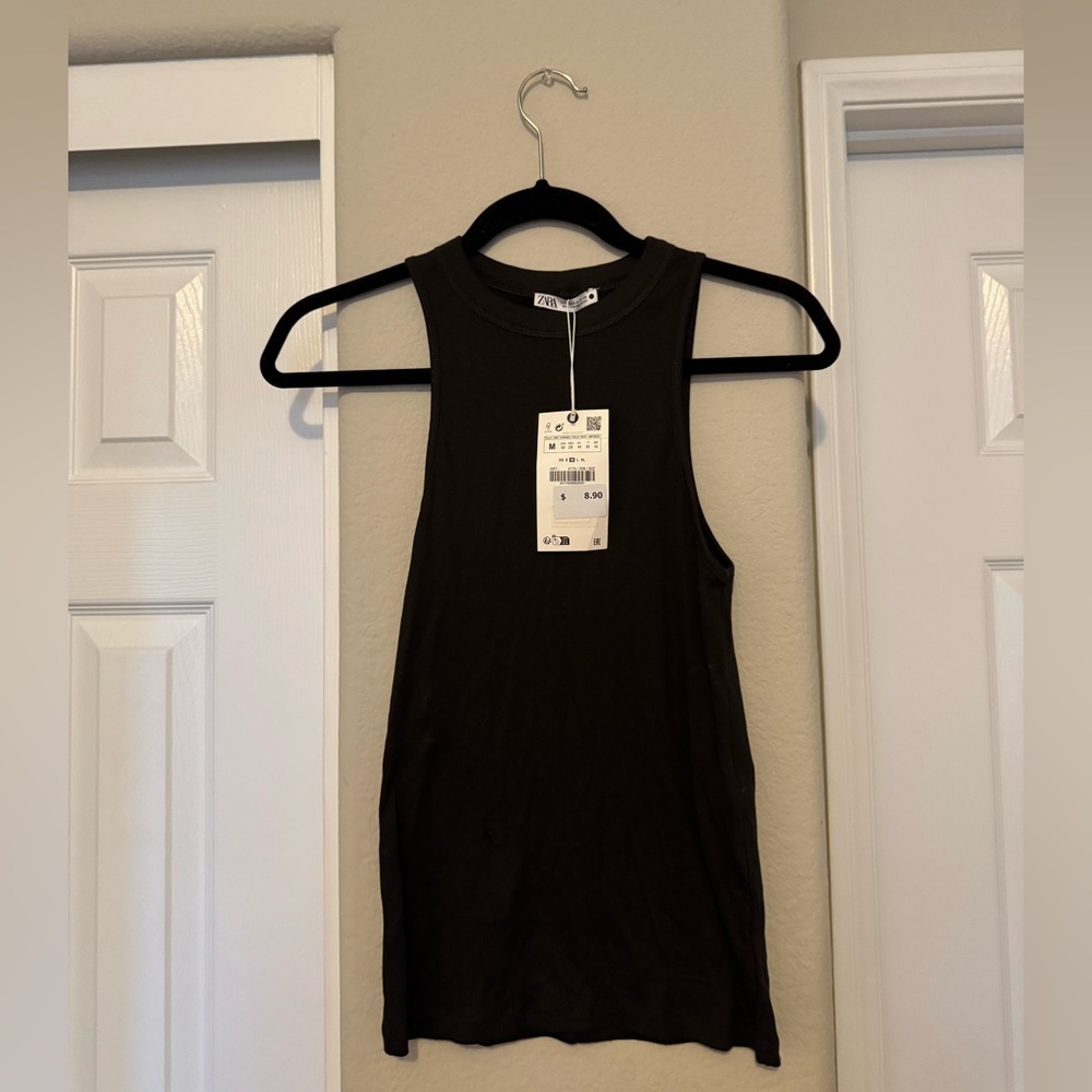 (NEW) Zara Black Tank Top